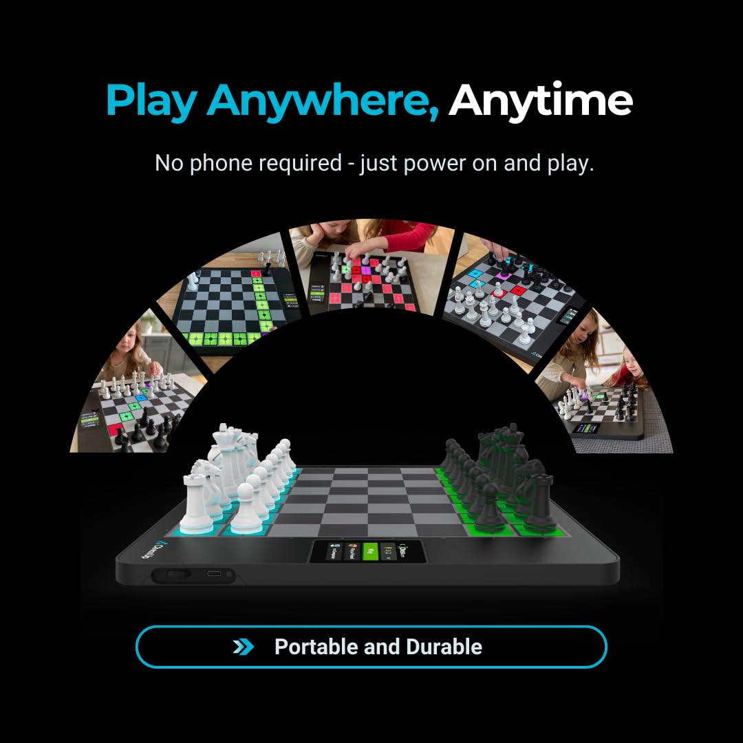 ChessUp 2 Smart Electronic Chess Board – WiFi, AI & Light-Up Pieces