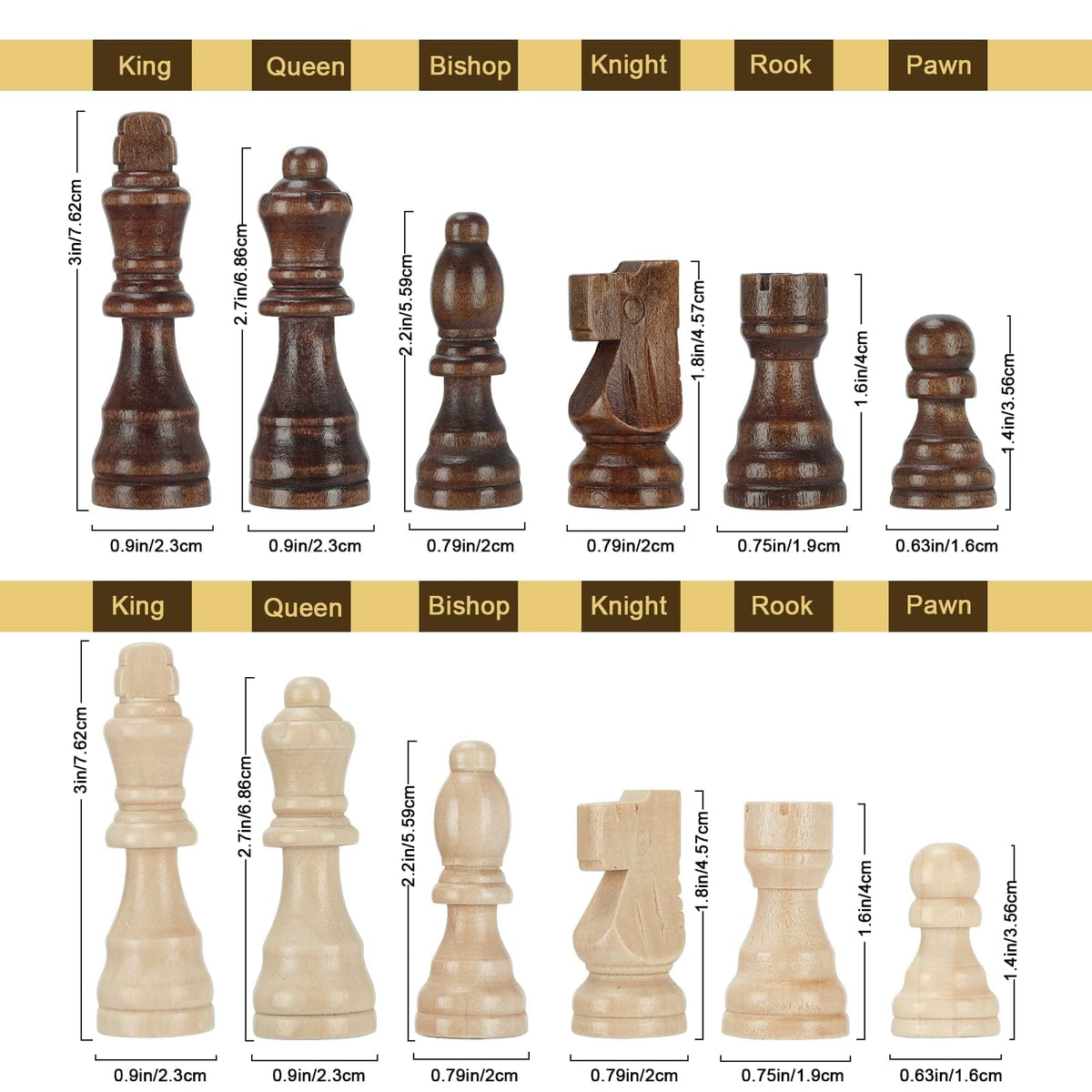 Magnetic Folding Chess Set – 15" Wooden Board, Tournament Ready