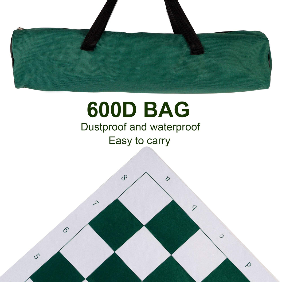 2-in-1 Chess & Checkers Set – 20" Portable Folding Board